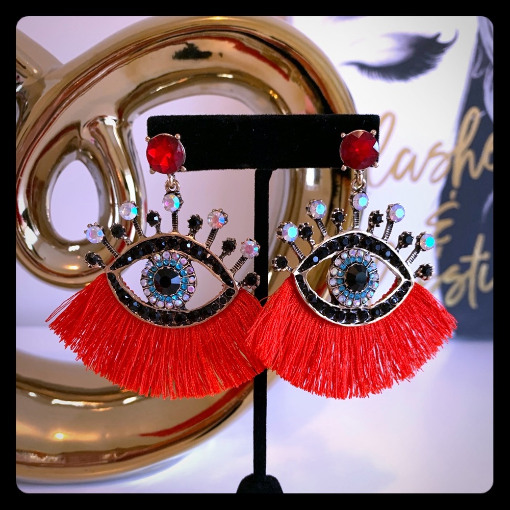 Beautiful Earrings Red!!